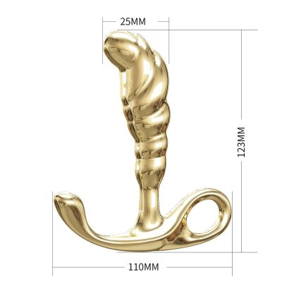 Pretty love - massageador de próstata jack em liga de zinco dourado - image 7