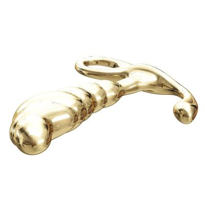 Pretty love - massageador de próstata jack em liga de zinco dourado - image 6