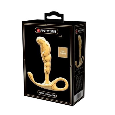 Pretty love - massageador de próstata jack em liga de zinco dourado - image 2