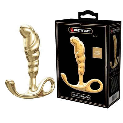 Pretty love - massageador de próstata jack em liga de zinco dourado - image 8