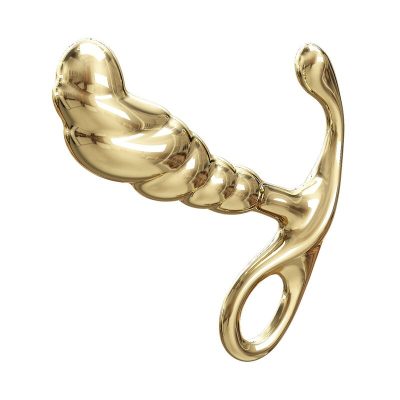 Pretty love - massageador de próstata jack em liga de zinco dourado - image 5