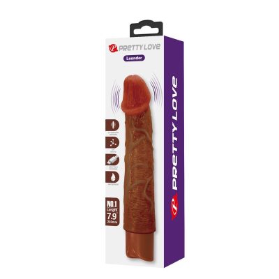Pretty love - vibrador realista leonardo 20 cm ø 4 cm marrom - image 3