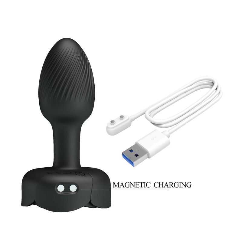PRETTY LOVE - PLUG ANAL VIBRATÓRIO RECARREGÁVEL COM 10 MODOS - PRETO 6 Pretty love - plug anal vibratório recarregável com 10 modos - preto - image 6