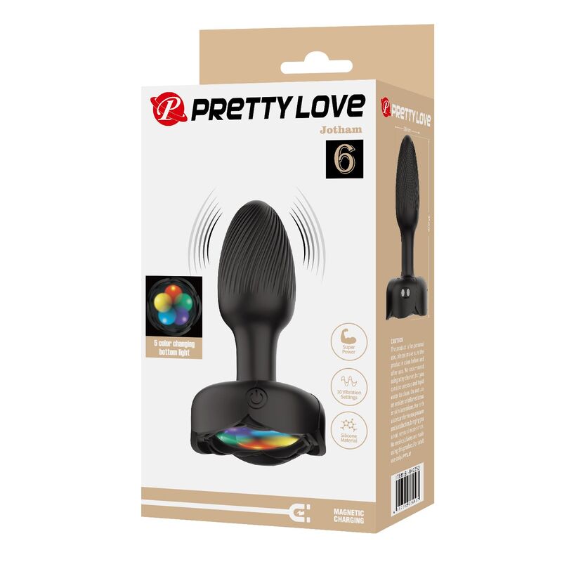 PRETTY LOVE - PLUG ANAL VIBRATÓRIO RECARREGÁVEL COM 10 MODOS - PRETO 3 Pretty love - plug anal vibratório recarregável com 10 modos - preto - image 3