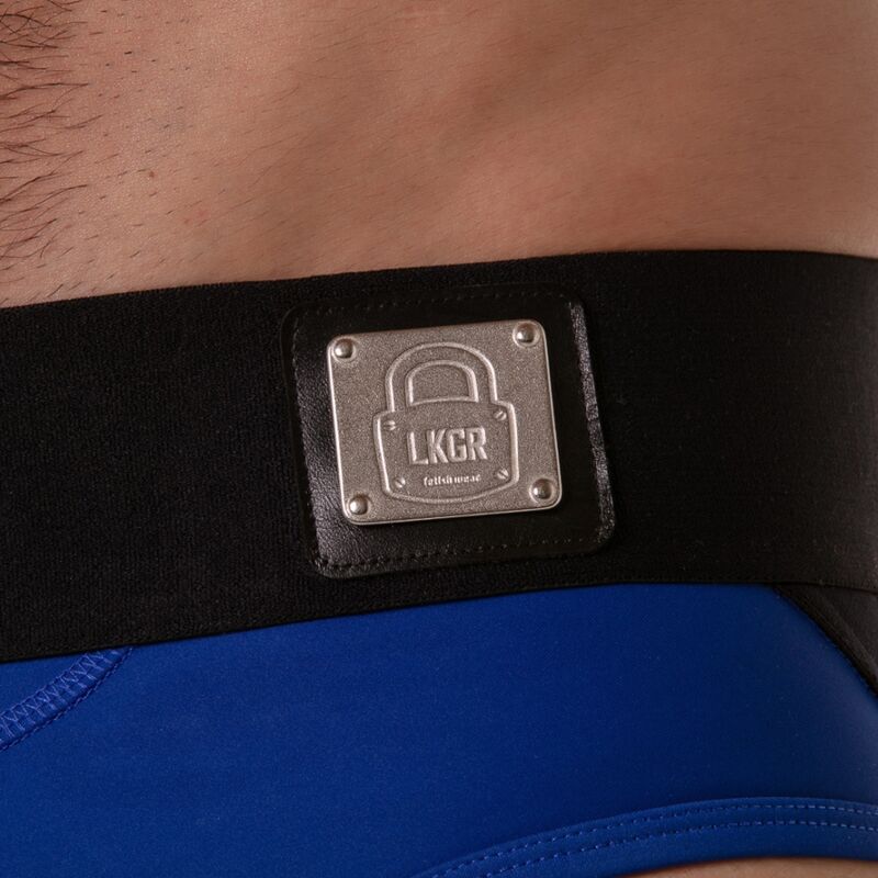 LOCKER GEAR - CUECA JOCKSTRAP AZUL COM CÓS LARGO TAMANHO XL 4 Locker gear - cueca jockstrap azul com cós largo tamanho xl - image 4