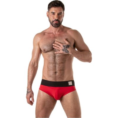 Locker gear - cueca suspensa com cós largo vermelha m - image 3