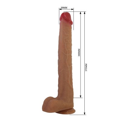 Pretty love - terin plus dildo de silicone realista com ventosa 37,6 cm ø 5,5 cm - image 8