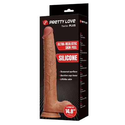 Pretty love - terin plus dildo de silicone realista com ventosa 37,6 cm ø 5,5 cm - image 9