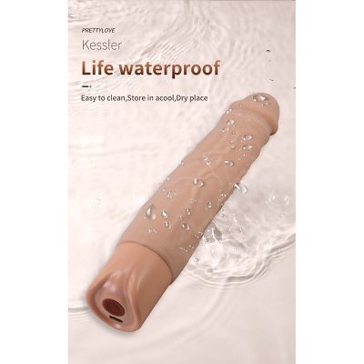 Pretty love - kessler dildo vibratório realista com 10 modos de vibração e 10 níveis de profundidade, 22 cm natural - image 10