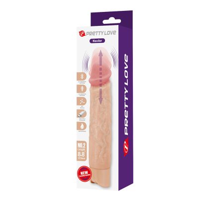 Pretty love - kessler dildo vibratório realista com 10 modos de vibração e 10 níveis de profundidade, 22 cm natural - image 13