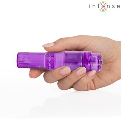 Intense - mini massageador kurt com 4 cabeças intercambiáveis roxo - image 4