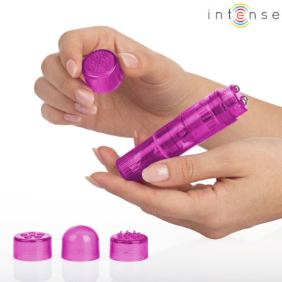 Intense - mini massageador kurt com 4 cabeças intercambiáveis rosa - image 2