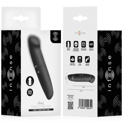 Intense - vibrador phil g-spot preto 13 cm - image 5