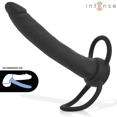 Alternative view of INTENSE - LUCAS DILDO ANAL COM ANEL DE SILICONE PARA PÊNIS E TESTÍCULOS
