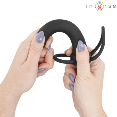 INTENSE - LUCAS DILDO ANAL COM ANEL DE SILICONE PARA PÊNIS E TESTÍCULOS 11 Intense - lucas dildo anal com anel de silicone para pênis e testículos - image 5