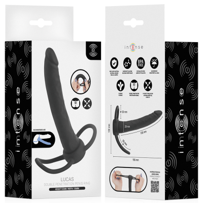 INTENSE - LUCAS DILDO ANAL COM ANEL DE SILICONE PARA PÊNIS E TESTÍCULOS 13 Intense - lucas dildo anal com anel de silicone para pênis e testículos - image 7