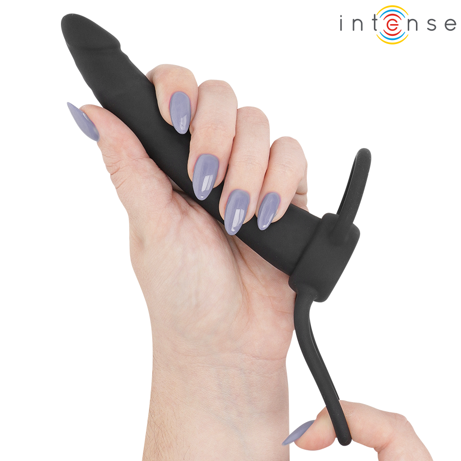 INTENSE - LUCAS DILDO ANAL COM ANEL DE SILICONE PARA PÊNIS E TESTÍCULOS 4 Intense - lucas dildo anal com anel de silicone para pênis e testículos - image 4