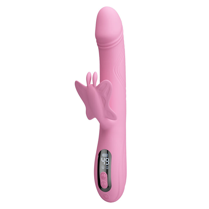 PRETTY LOVE - VIBRADOR BELLA RABBIT COM ESTIMULAÇÃO DE BORBOLETA E LED ROSA 3 Pretty love - vibrador bella rabbit com estimulação de borboleta e led rosa - image 3