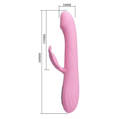 PRETTY LOVE - VIBRADOR BELLA RABBIT COM ESTIMULAÇÃO DE BORBOLETA E LED ROSA 19 Pretty love - vibrador bella rabbit com estimulação de borboleta e led rosa - image 9