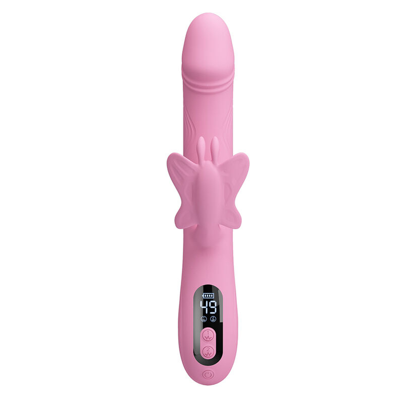 PRETTY LOVE - VIBRADOR BELLA RABBIT COM ESTIMULAÇÃO DE BORBOLETA E LED ROSA 2 Pretty love - vibrador bella rabbit com estimulação de borboleta e led rosa - image 2