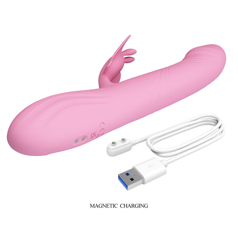 PRETTY LOVE - VIBRADOR BELLA RABBIT COM ESTIMULAÇÃO DE BORBOLETA E LED ROSA 10 Pretty love - vibrador bella rabbit com estimulação de borboleta e led rosa - image 10