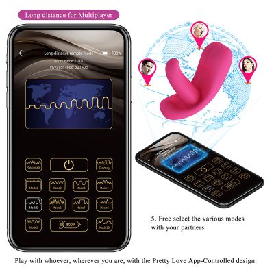 Pretty love - massageador hazelynn com 12 funções e controle por aplicativo (rosa) - image 10