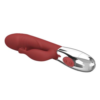Pretty love - vibrador coelho de jacarandá 30 funções recarregável via usb vermelho - image 5