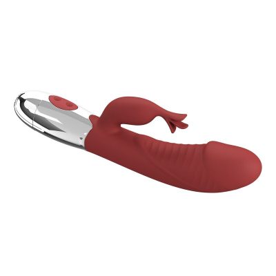Pretty love - vibrador coelho de jacarandá 30 funções recarregável via usb vermelho - image 6