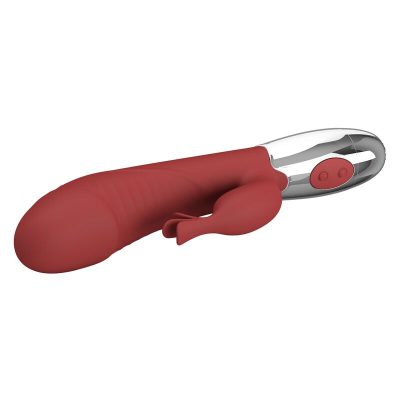 Pretty love - vibrador coelho de jacarandá 30 funções recarregável via usb vermelho - image 7