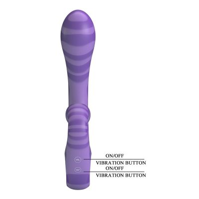 Pretty love - summer vibrador de duas pontas com alça 19 cm ø 3,5 cm roxo - image 4