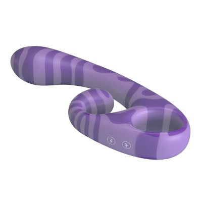 Pretty love - summer vibrador de duas pontas com alça 19 cm ø 3,5 cm roxo - image 5