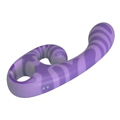 Pretty love - summer vibrador de duas pontas com alça 19 cm ø 3,5 cm roxo - image 6