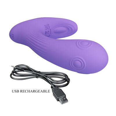 Pretty love - vibrador de dupla estimulação recarregável andromeda roxo - image 11