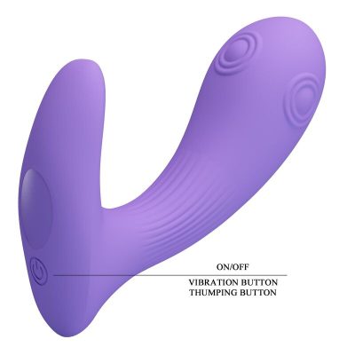 Pretty love - vibrador de dupla estimulação recarregável andromeda roxo - image 5