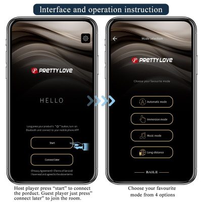 Pretty love - vibrador anal e períneo com controle por aplicativo anthony, preto - image 9