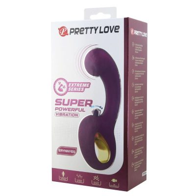 Pretty love - brynnlee vibrador recarregável com estimulador oral, 10 vibrações e 5 funções de lambida, roxo - image 3