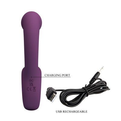 Pretty love - brynnlee vibrador recarregável com estimulador oral, 10 vibrações e 5 funções de lambida, roxo - image 10