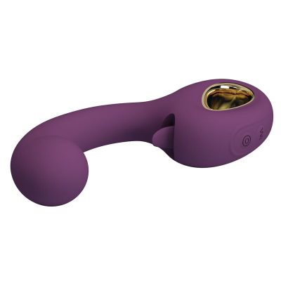 Pretty love - brynnlee vibrador recarregável com estimulador oral, 10 vibrações e 5 funções de lambida, roxo - image 7