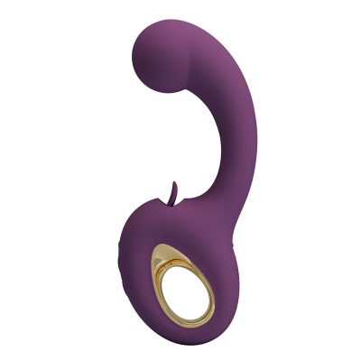 Pretty love - brynnlee vibrador recarregável com estimulador oral, 10 vibrações e 5 funções de lambida, roxo - image 4