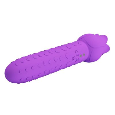 Pretty love - vibrador estimulador oral e clitoriano recarregável dannell, roxo - image 7