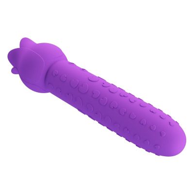 Pretty love - vibrador estimulador oral e clitoriano recarregável dannell, roxo - image 10
