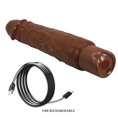 Pretty love - vibrador realista duke 23,5 cm ø 4,8 cm marrom - image 9