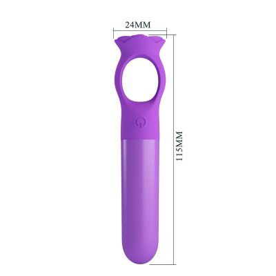 Pretty love - mini vibrador massageador recarregável giana roxo - image 9