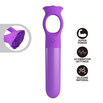 Alternative view of PRETTY LOVE - MINI VIBRADOR MASSAGEADOR RECARREGÁVEL GIANA ROXO