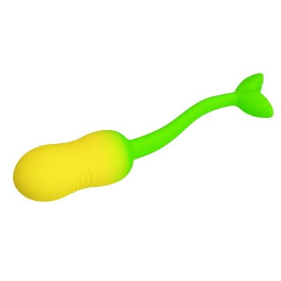 Pretty love - ovo vibratório com controle por aplicativo pulsen, 12 funções, recarregável via usb, verde-amarelo - image 5