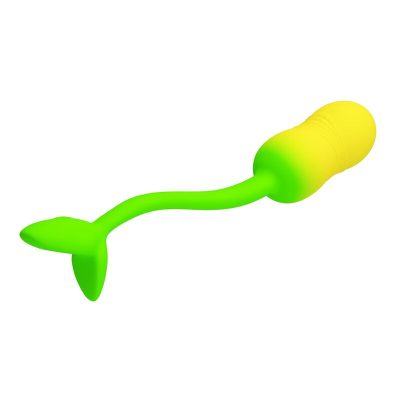 Pretty love - ovo vibratório com controle por aplicativo pulsen, 12 funções, recarregável via usb, verde-amarelo - image 6