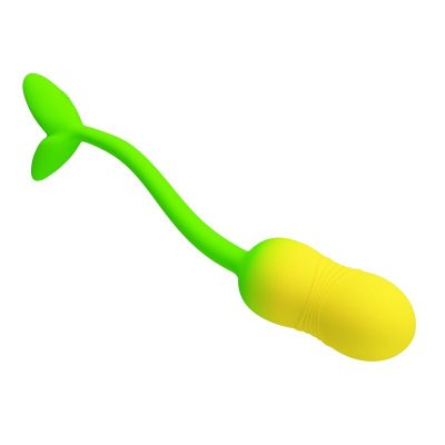 Pretty love - ovo vibratório com controle por aplicativo pulsen, 12 funções, recarregável via usb, verde-amarelo - image 4
