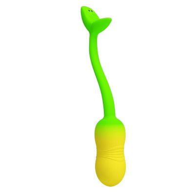 Alternative view of PRETTY LOVE - OVO VIBRATÓRIO COM CONTROLE POR APLICATIVO PULSEN, 12 FUNÇÕES, RECARREGÁVEL VIA USB, VERDE-AMARELO