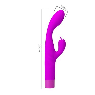 Pretty love - vibrador jene com dupla estimulação do ponto g e do clitóris - roxo - image 9