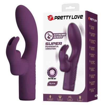 PRETTY LOVE - VIBRADOR COELHO RECARREGÁVEL OLIVIA COM 10 FUNÇÕES